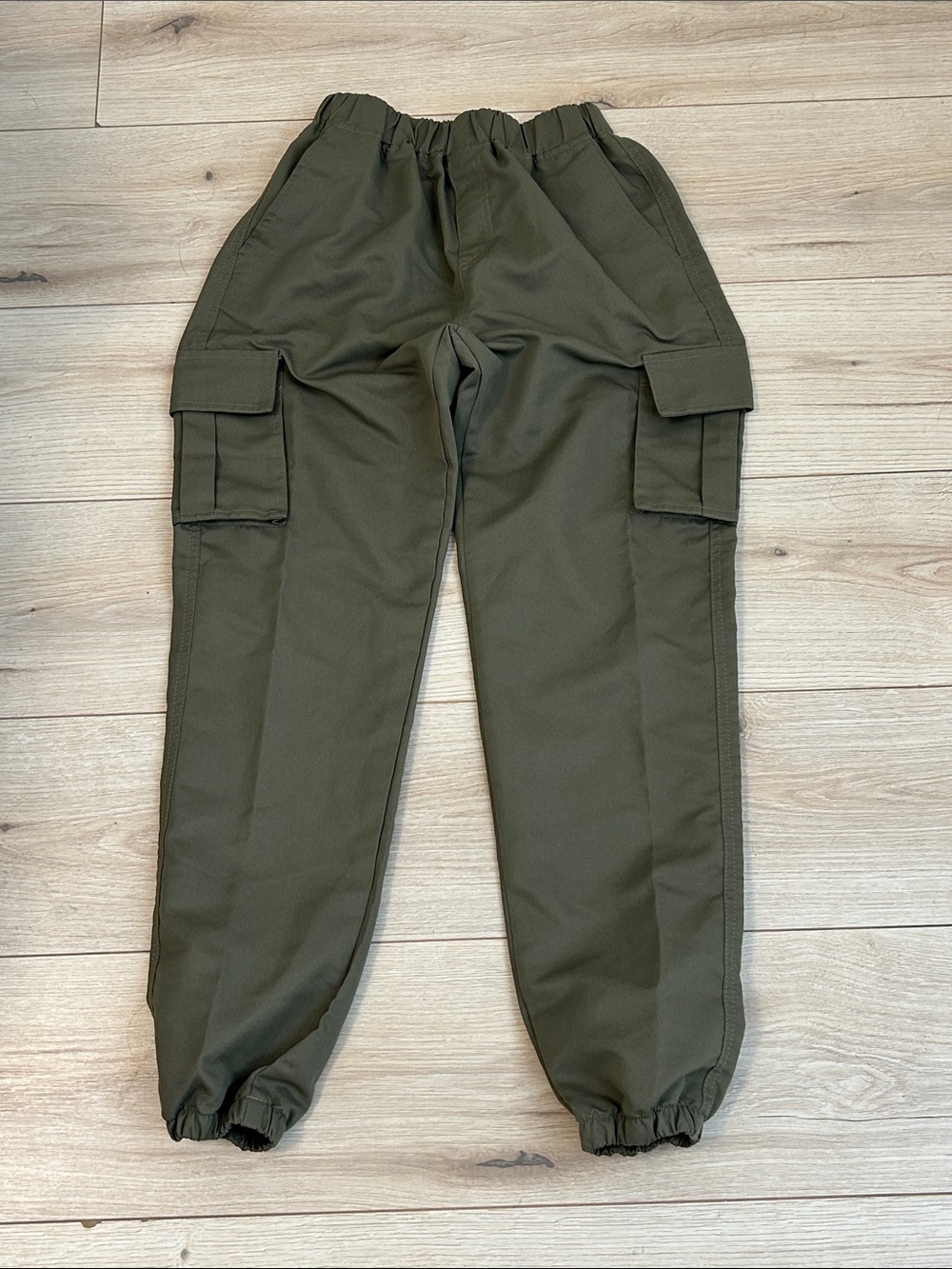 Teen’s Olive Cargo Jogger Pants - Casual Utility Style